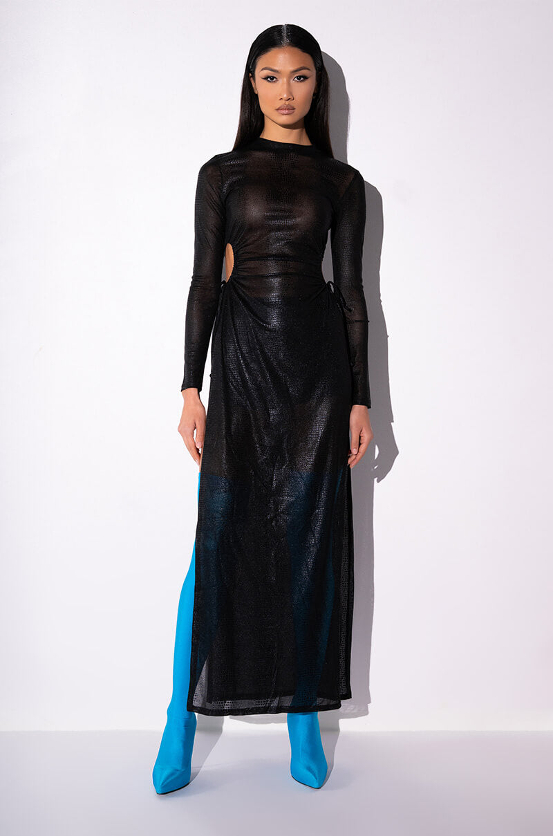 INTRODUCE ME SIDE SLIT MAXI DRESS