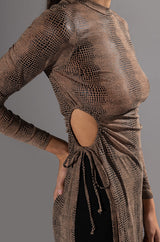 INTRODUCE ME SIDE SLIT MAXI DRESS