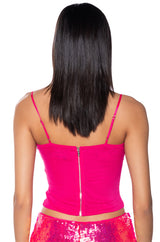 IRRESISTABLE GIRL SEQUIN TANK TOP