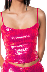 IRRESISTABLE GIRL SEQUIN TANK TOP