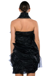 ISADORA BELTED HALTER NECK MINI DRESS