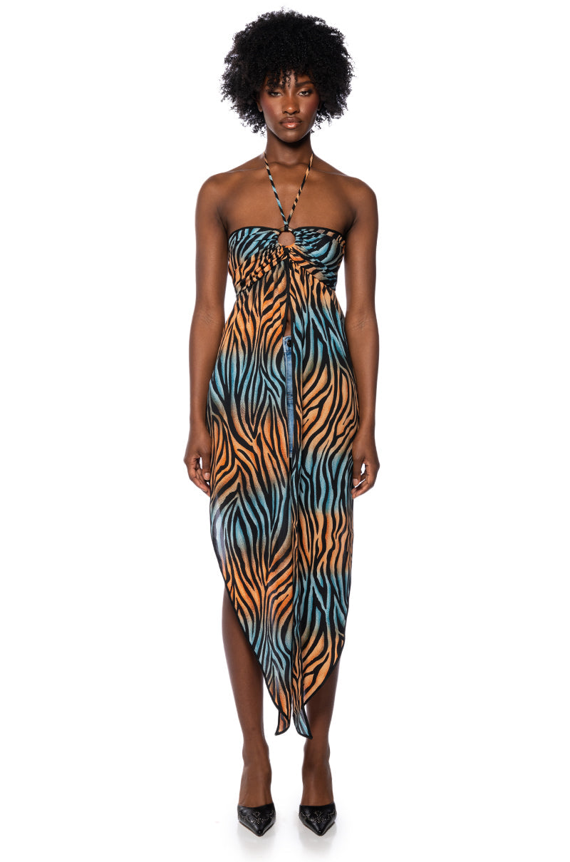 ISLAND DREAMER OMBRE HALTER TOP