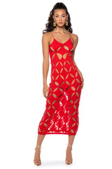 ISLAND VIBES CUTOUT TANK MAXI DRESS