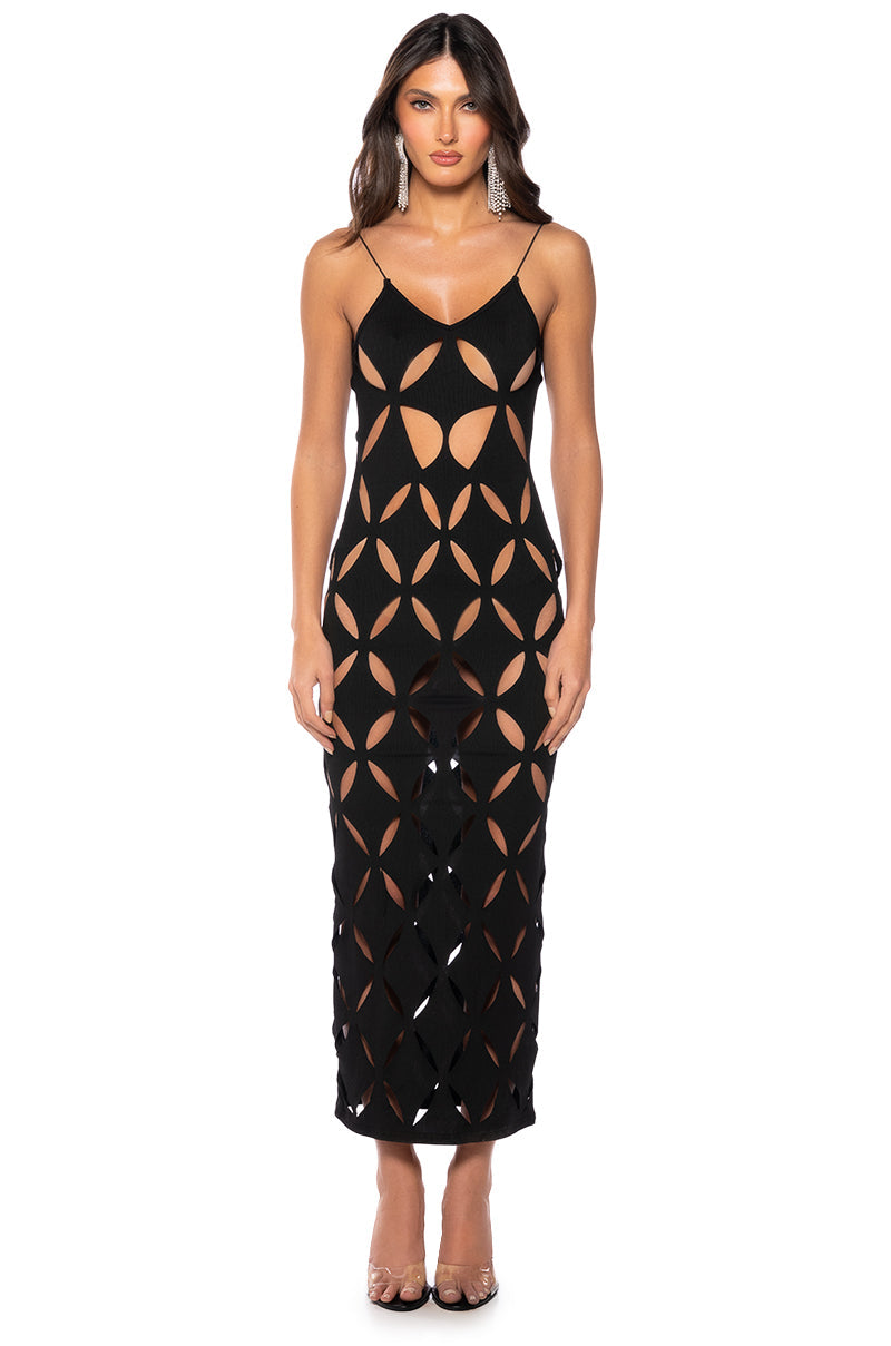 ISLAND VIBES CUTOUT TANK MAXI DRESS