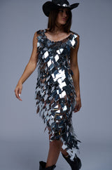 ITS A PARTY SEQUIN CHAIN MINI DRESS