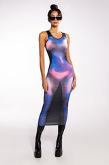 ITS GETTING HOT IN HERE MIDI DRESS