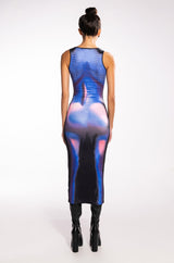 ITS GETTING HOT IN HERE MIDI DRESS