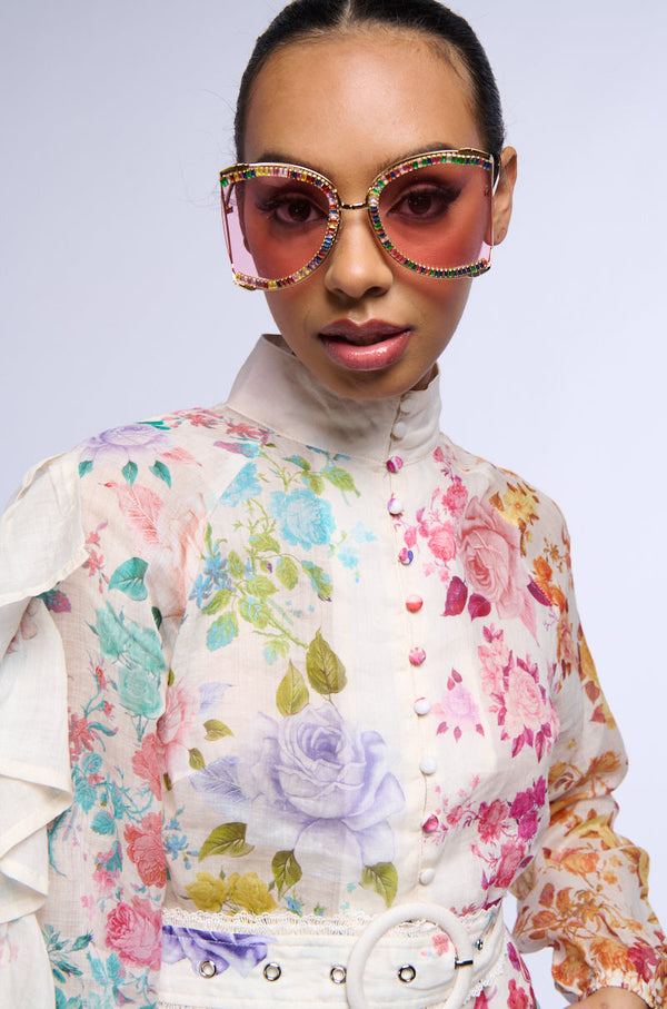 ITS GIVING PINK MULTI SUNGLASSES