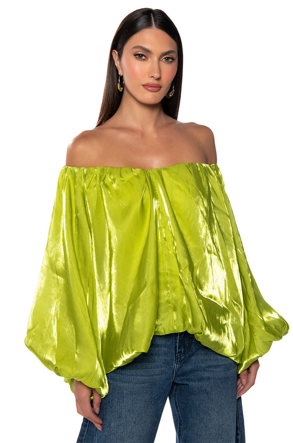 IVY OVERSIZED SLEEVE BLOUSE