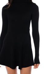 JACIE MOCK COLLAR KNIT MINI DRESS