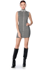 JADED KNIT MINI DRESS