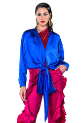 JAN TIE FRONT BLOUSE