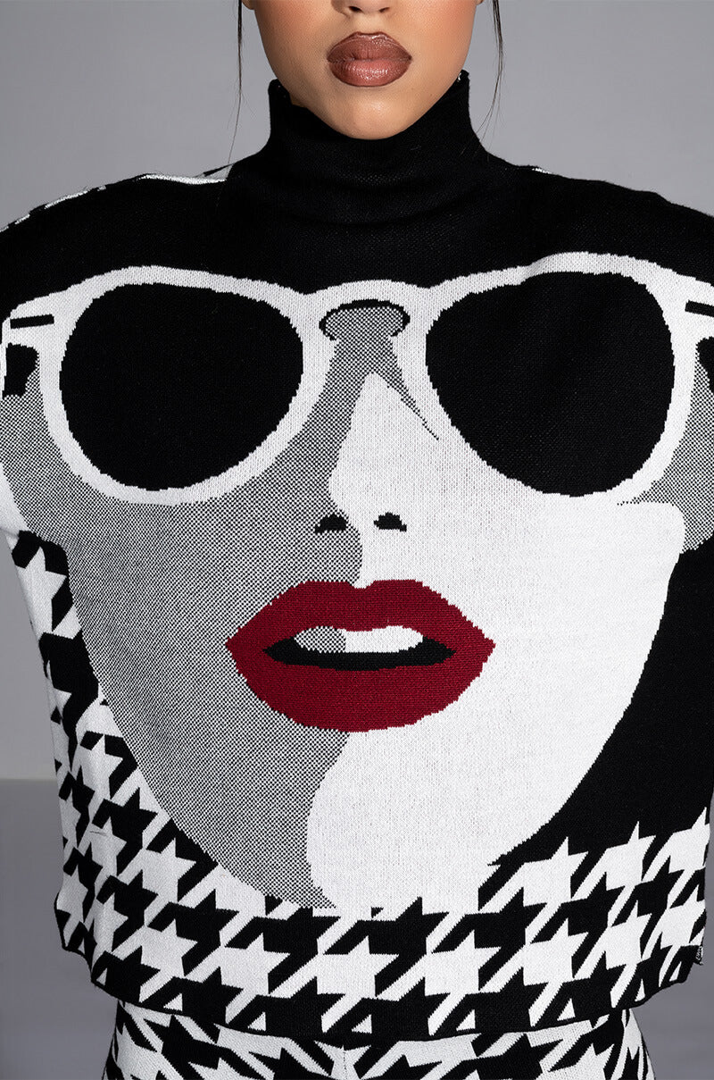 JET SET MOCK NECK SWEATER