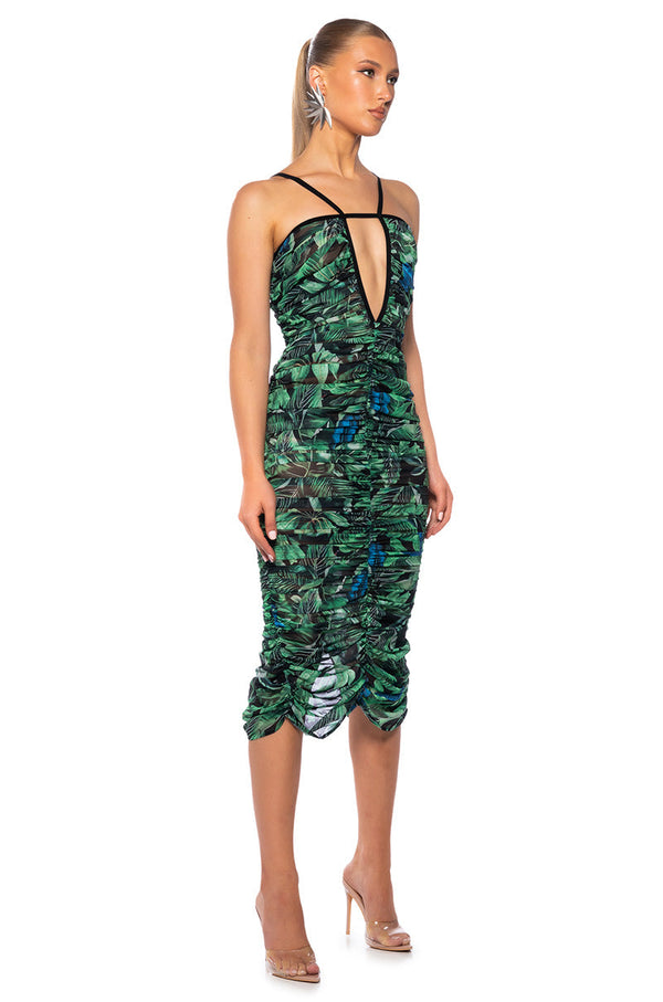 JOANNE CENTER CUTOUT MAXI DRESS