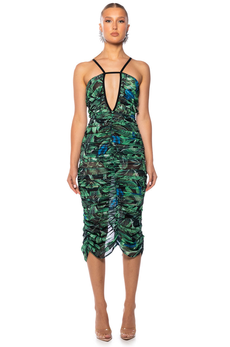 JOANNE CENTER CUTOUT MAXI DRESS