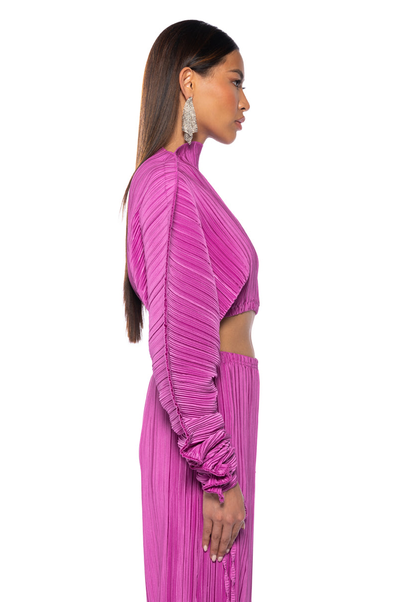 JUMP ON IT LONG SLEEVE TOP IN PINK