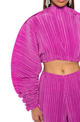 JUMP ON IT LONG SLEEVE TOP IN PINK