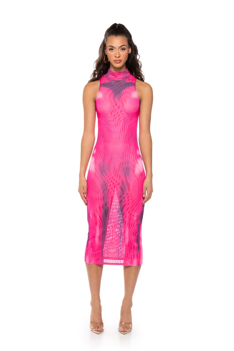 JUNIPER MOCK NECK MAXI DRESS