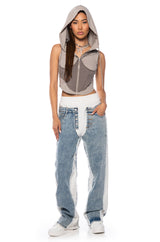 KAI CORSET HOODED TANK TOP
