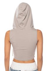 KAI CORSET HOODED TANK TOP