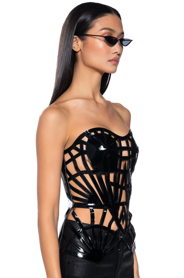 KARMA VINYL CORSET TOP
