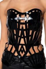 KARMA VINYL CORSET TOP
