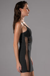 KAT MINI DRESS WITH MESH DETAIL