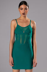 KAT MINI DRESS WITH MESH DETAIL