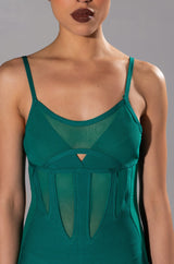 KAT MINI DRESS WITH MESH DETAIL