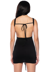 KATANA CUT OUT DETAIL MINI DRESS