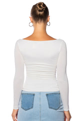 KAYA DOUBLE LAYER LONG SLEEVE TOP