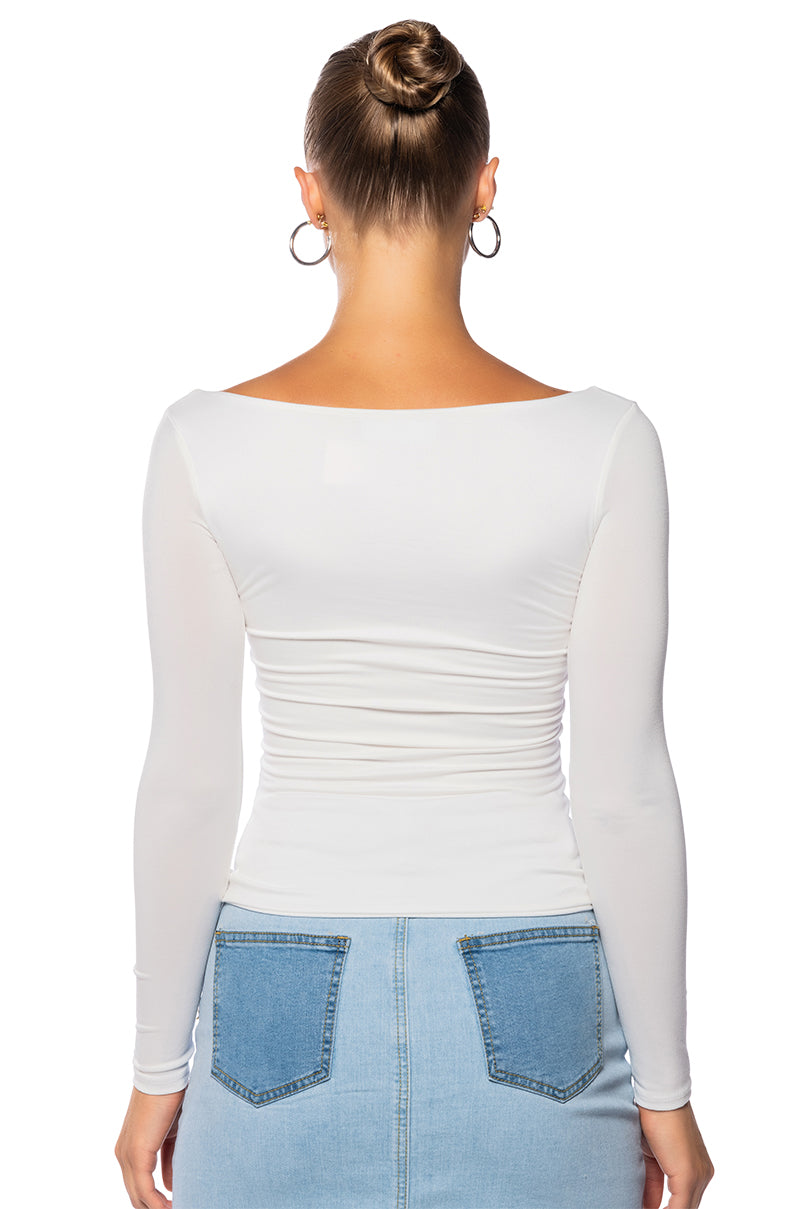 KAYA DOUBLE LAYER LONG SLEEVE TOP