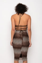 KEEP THEM LOOKING MIDI DRESS