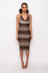 KEEP THEM LOOKING MIDI DRESS