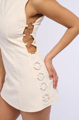 KEEPIN IT CLASSY LINEN MINI DRESS