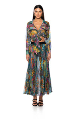 KERRIE SHEER TIE FRONT TOP