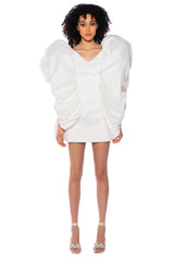 EVELYN PUFF FULL SLEEVE MINI DRESS