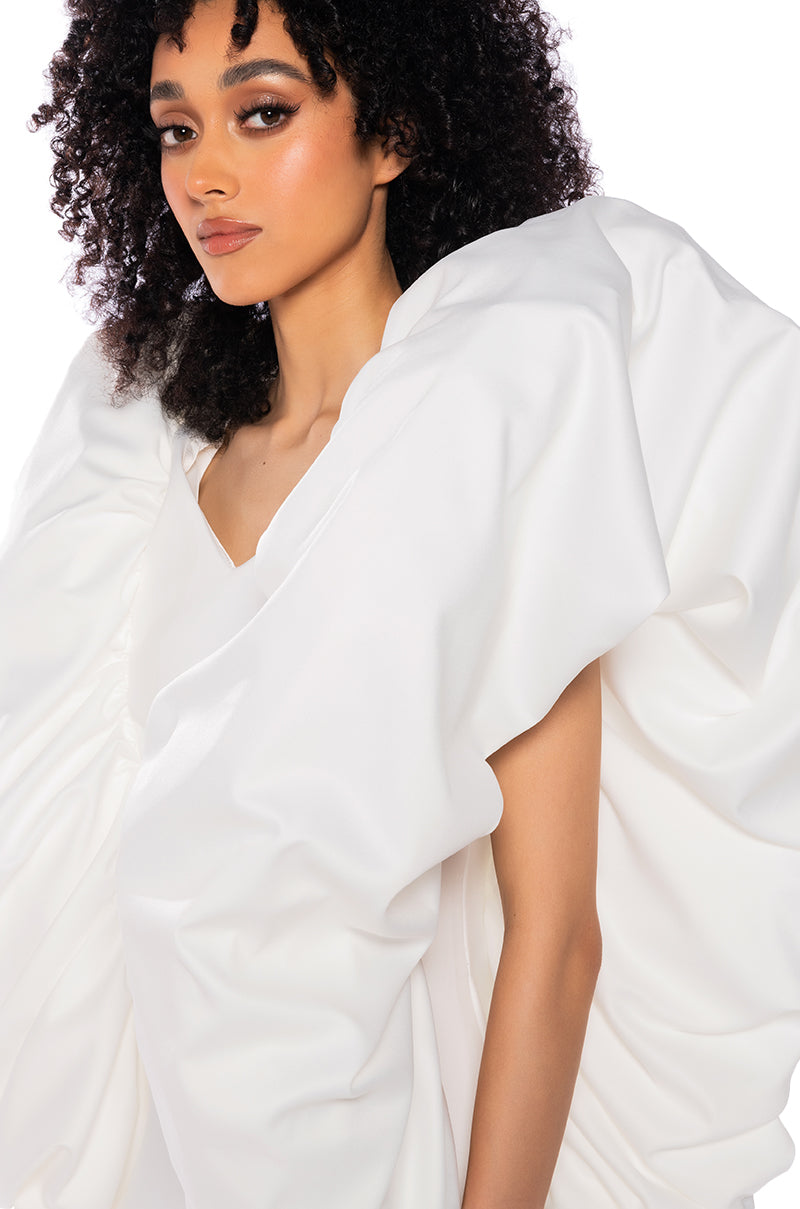 EVELYN PUFF FULL SLEEVE MINI DRESS