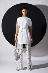 KISS THE RING FRINGE T-SHIRT DRESS