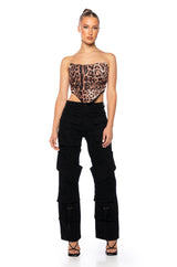 KIT CHEETAH PRINTED CORSET