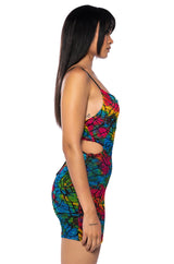 KNOW NO BETTER PRINT MINI DRESS