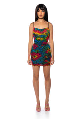KNOW NO BETTER PRINT MINI DRESS