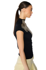 KYLAR ROPE DETAIL KNIT TOP