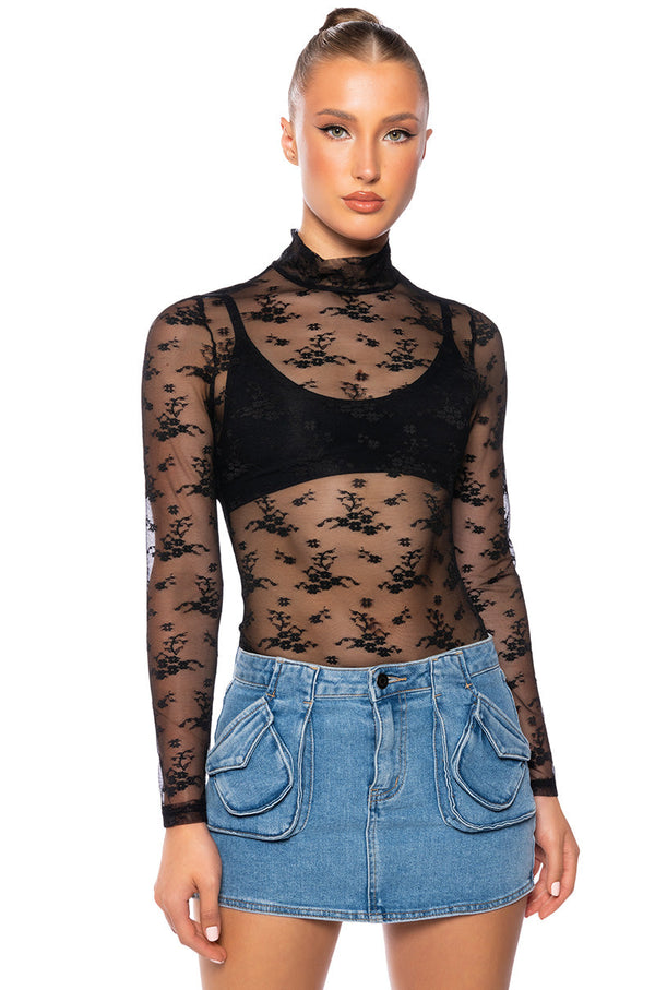 LACEY HIGH NECK TOP
