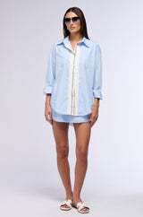 LADY LOVE BUTTON DOWN TOP