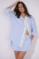 LADY LOVE BUTTON DOWN TOP