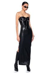 LADY LUXE SWEET HEART NECK CORSET TOP