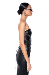 LADY LUXE SWEET HEART NECK CORSET TOP
