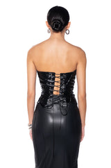 LADY LUXE SWEET HEART NECK CORSET TOP