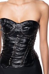 LADY LUXE SWEET HEART NECK CORSET TOP
